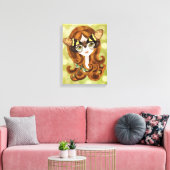 Gaeana Cicada Feeërie Ingepakt Canvas Print (Insitu (Woonkamer))