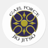 Gael Force Jiu Jitsu Logo Sticker (Voorkant)
