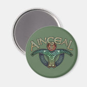 Gaelic Angel ronde magneet (Voorkant / Achterkant)