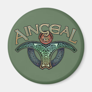 Gaelic Angel ronde magneet