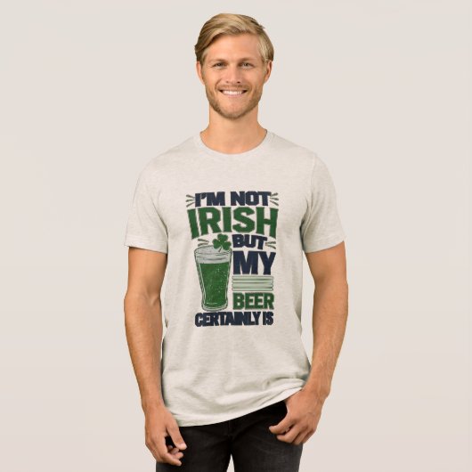 Gaelic Beer Tri-Blend Shirt (Voorkant volledig)