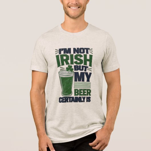 Gaelic Beer Tri-Blend Shirt (Voorkant)