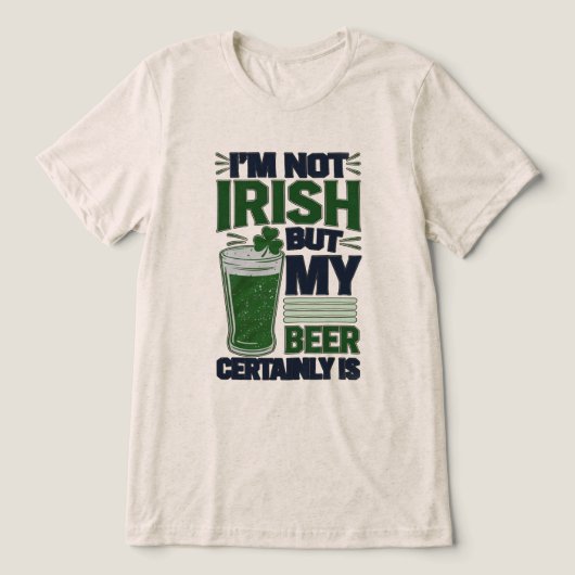 Gaelic Beer Tri-Blend Shirt (Design voorkant)