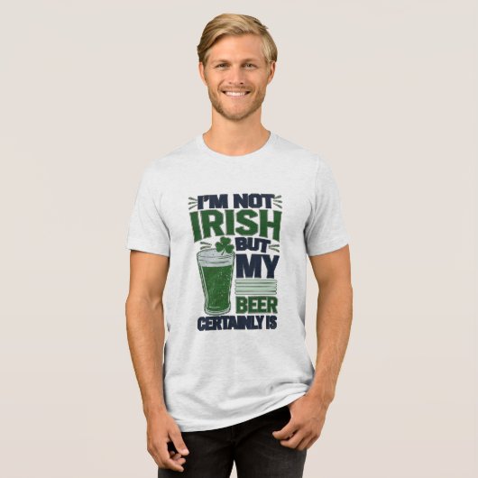 Gaelic Beer Tri-Blend Shirt (Voorkant volledig)