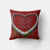 Gaelic Wedding Oath: Bloed in mijn bloed - floraal Kussen (Achterkant)