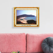 Gaeta Beach  Lijst Canvas Afdruk (Insitu (Woonkamer))