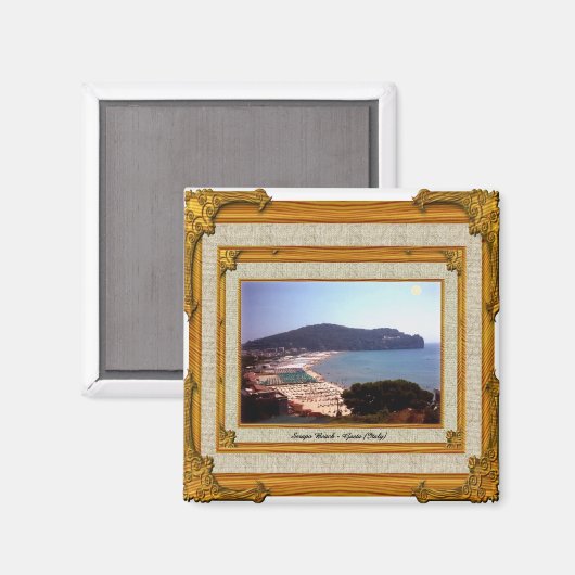 Gaeta Beach  Lijst Magneet (Voorkant / Achterkant)