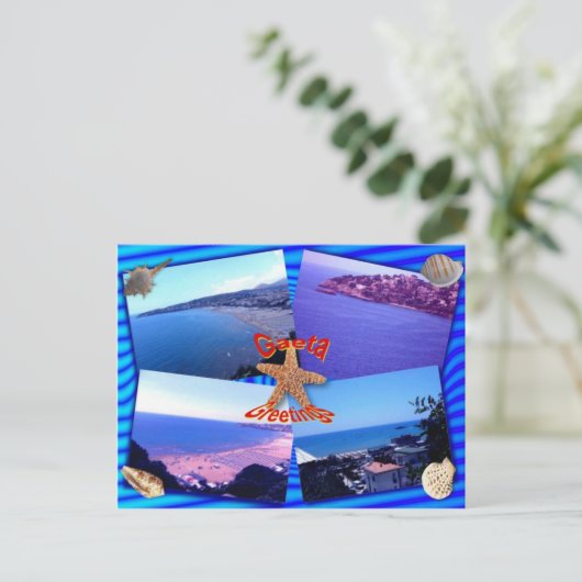 Gaeta Greetings Briefkaart (Staand voorkant)