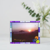Gaeta-Sunshine op het strand Briefkaart (Staand voorkant)