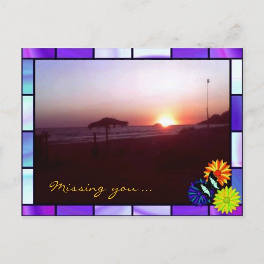 Gaeta-Sunshine op het strand Briefkaart (Voorkant)