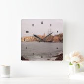 Gaeta Uitzicht Wall Clock Vierkante Klok (Huis)