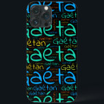 Gaetan Case-Mate iPhone Case<br><div class="desc">Gaetan. Show and wear this popular beautiful male first name designed as colorful wordcloud made of horizontal and vertical cursive hand lettering typography in different sizes and adorable fresh coBijgevolg. Wear your positieve french name or show the world whom you love or is geweldig. Merch with this soft text artwork...</div>