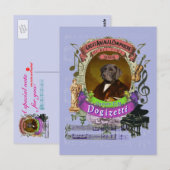 Gaetano Dogizetti Dog Animal Composer Donizetti Briefkaart (Voorkant / Achterkant)