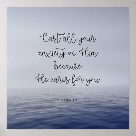 Gaf al je ongerustheid op hem poster (Voorkant)