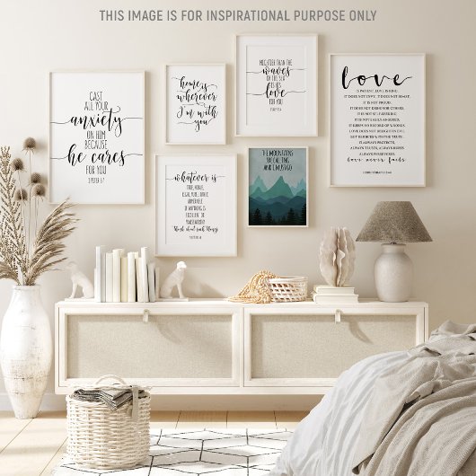 Gaf al je zorgen over hem, 1 Peter 5:7 Poster