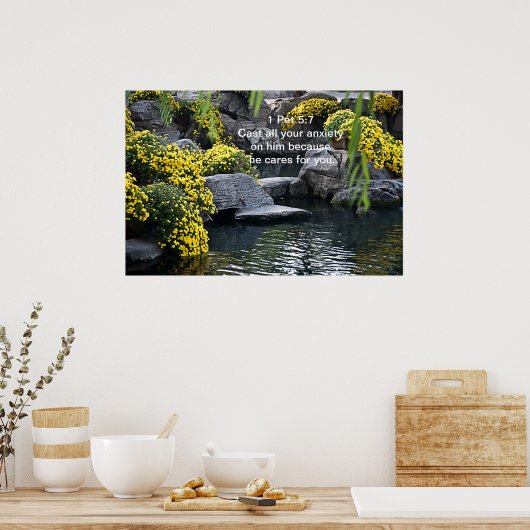 Gaf al uw ongerustheid over hem poster (Keuken)