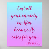 Gaf al uw ongerustheid over zijn bijbelcitaat poster (Voorkant)
