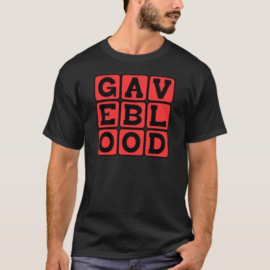 Gaf Bloed, Donor's Decreet T-shirt (Voorkant)