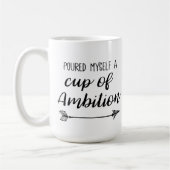Gaf mezelf een beker der ambities koffiemok (Links)