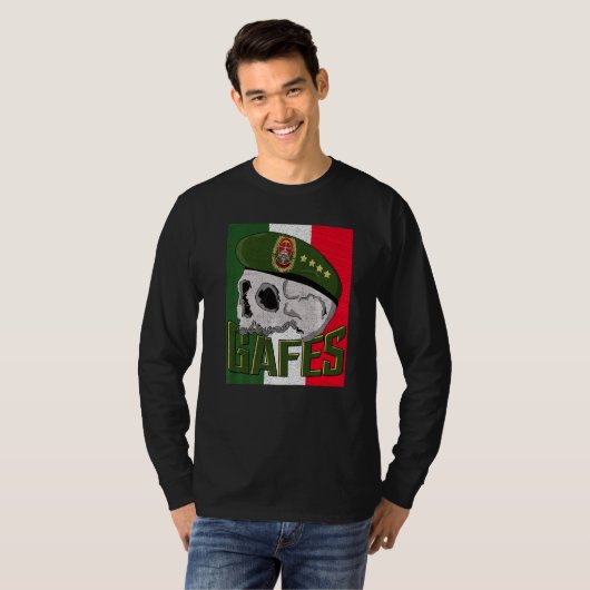 Gafe Gafes Mexicaanse speciale eenheid Fuerzas Esp T-shirt (Voorkant volledig)