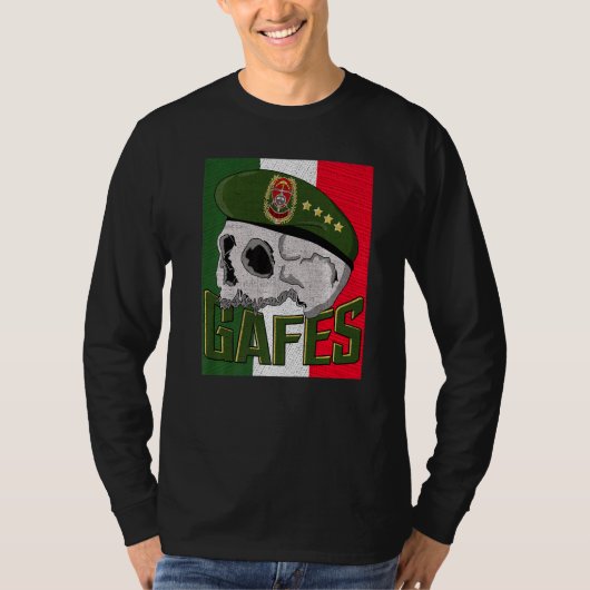 Gafe Gafes Mexicaanse speciale eenheid Fuerzas Esp T-shirt (Voorkant)