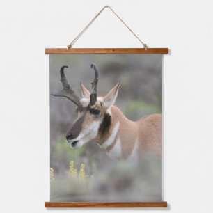 Gaffelbok hert   Grand Tetons Hangend Wandkleed