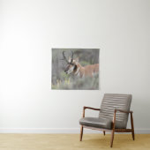 Gaffelbok hert | Grand Tetons Wandkleed (In Situ (horizontaal))