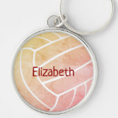 gaffelkroze peuk, naam volleybal sleutelhanger (Voorkant)