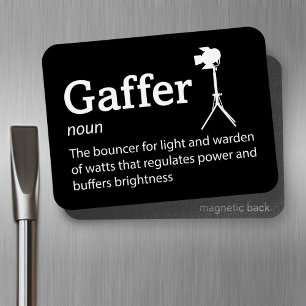 Gaffer Definitie - Film Crew 3" x 4" Flex Magneet