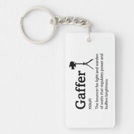 Gaffer Definitie - Film Crew Sleutelhanger