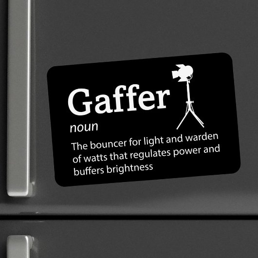 Gaffer Definitie - Filmbemanning 4"x 6"Flex Magneet