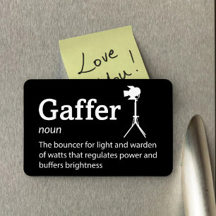Gaffer Definitie - Filmbemanning 4"x 6"Flex Magneet