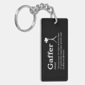 Gaffer Definitie - Grappige Film Crew Sleutelhanger (Voorkant Links)