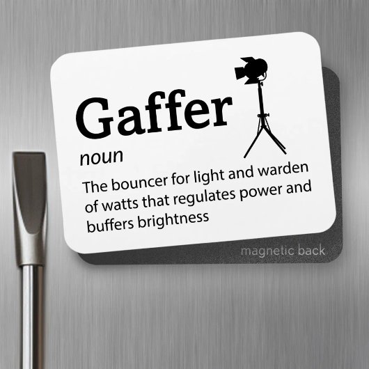 Gaffer Definitie - Set Life 3" x 4" Flex Magneet