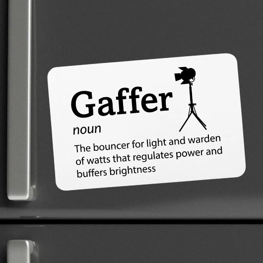 Gaffer Definitie - Set Life 4" x 6" Flex Magneet