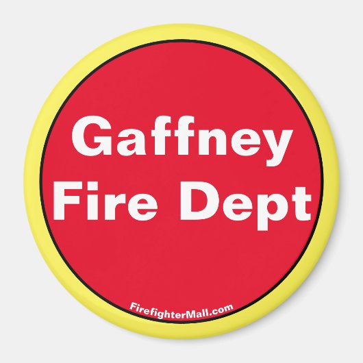 Gaffney Fire Dept magnet (Voorkant)