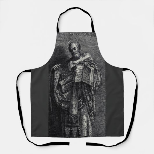 Gafische kunst van Sint Athanasius van Alexandrië Schort (Voorkant)