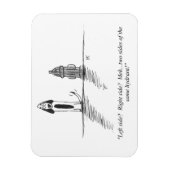 Gag Cartoon Flexible Magnet Magneet (Verticaal)