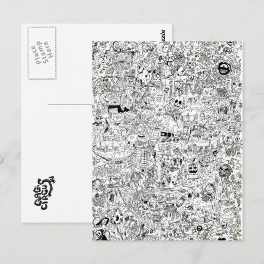 Gag-Circus Post Kaart (Voorkant / Achterkant)