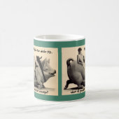 Gag Gift Coffee Mok Medewerker Lady & Old Pig humo (Center)