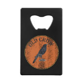 Gag Gift - Old Crow Senior Citizen Creditkaart Flessenopener (Voorkant)