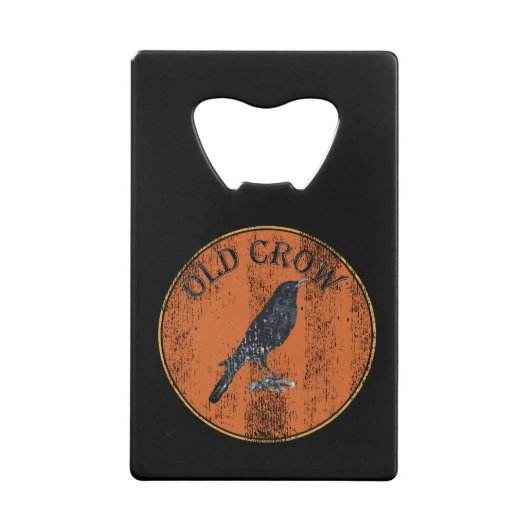 Gag Gift - Old Crow Senior Citizen Creditkaart Flessenopener (Achterkant)