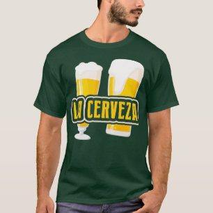 Gag Gifts La Cerveza Funny Alcohol Drink gedrukte T-shirt