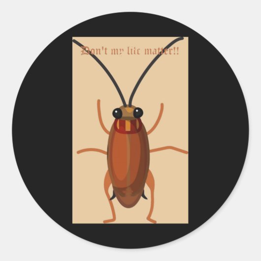 gag print ronde sticker (Voorkant)