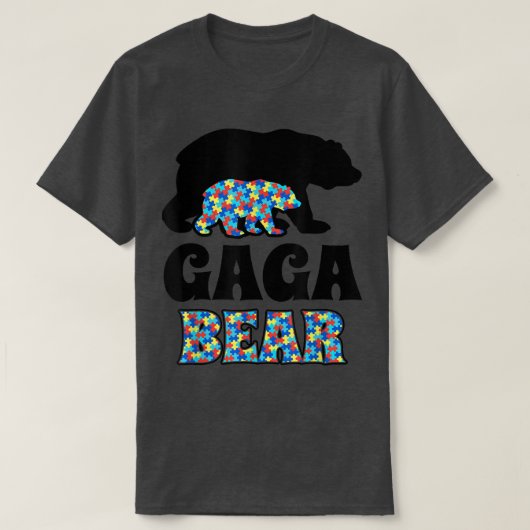 Gaga Bear Autism Awareness T-shirt (Design voorkant)