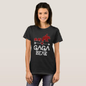 Gaga Bear Red Buffalo Plaid Gaga Bear Pajama T-shirt (Voorkant volledig)