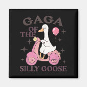 Gaga Goose On The Loose Funny Birthday Matching Fa Magneet (Voorkant)