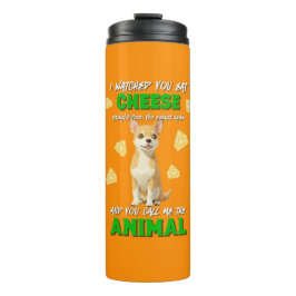Gaga & Grumps Cheese Animal Funny Oranje Chihuahua Thermosbeker