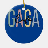 Gaga Life Gaga Grandma Boho Gaga Grootmoeder Keramisch Ornament (Voorkant)