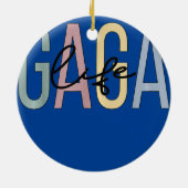 Gaga Life Gaga Grandma Boho Gaga Grootmoeder Keramisch Ornament (Achterkant)